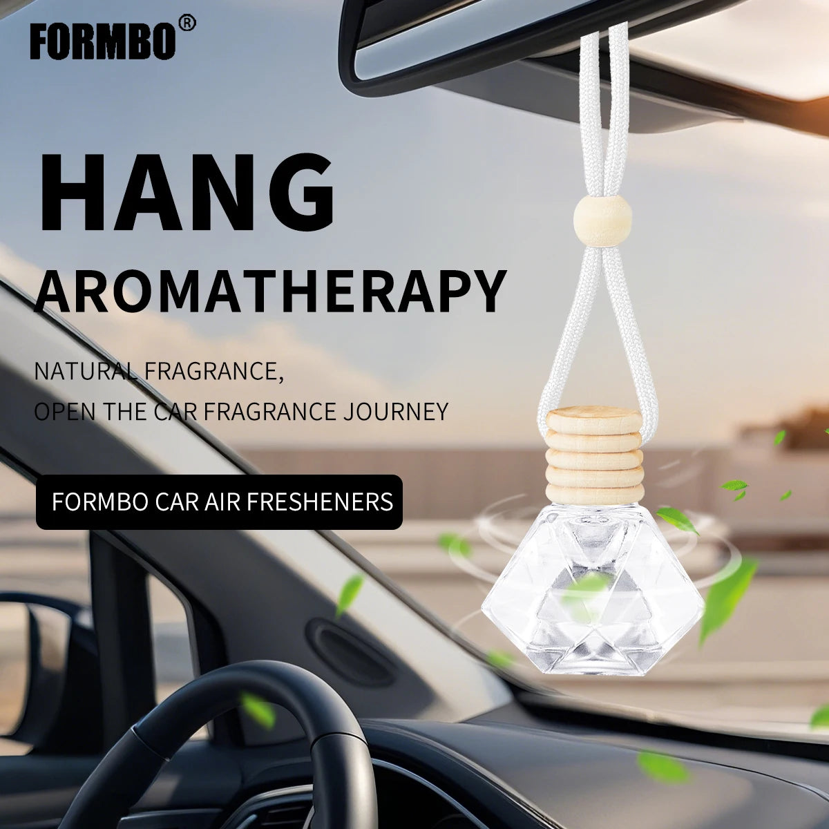 Car Air Freshener car air diffuser, Auto Aromatherapy Fragrance suitable for Car, Home, Office, Bathroom, Bedroom, Car Interior