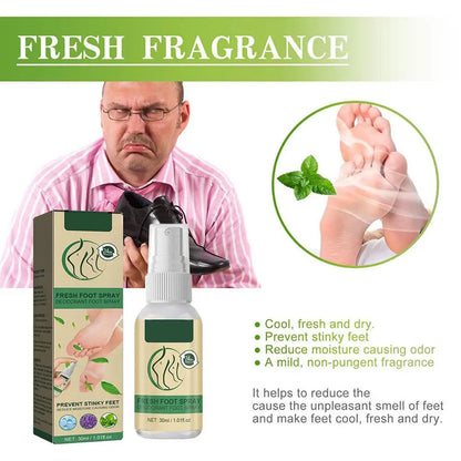Fresh Foot Deodorant Spray Foot Spray Shoe Odor Remover For Sweaty Feet Natural Shoe Deodorizer And Foot Spray