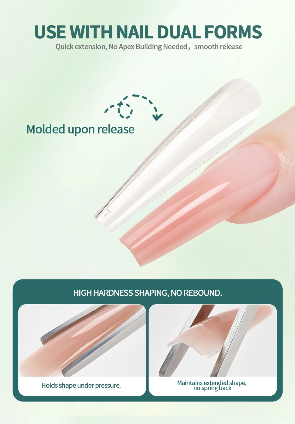 Nailpop Professional Builder Gel UV Hard Gel for Nail Strengthen Quick Building Long Lasting Soak Off Extension Gel 30/100g