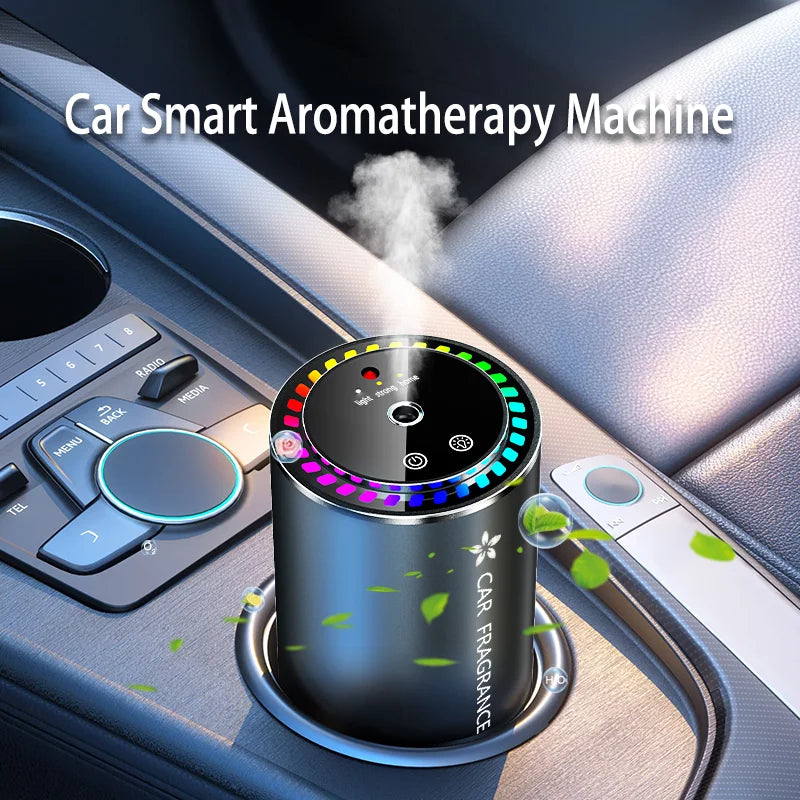 Car Air Freshener 3 in 1 Color Car Perfume Aroma Diffuser Automatic Spray Deodorization Aroma Diffuser Colorful Atmosphere Light