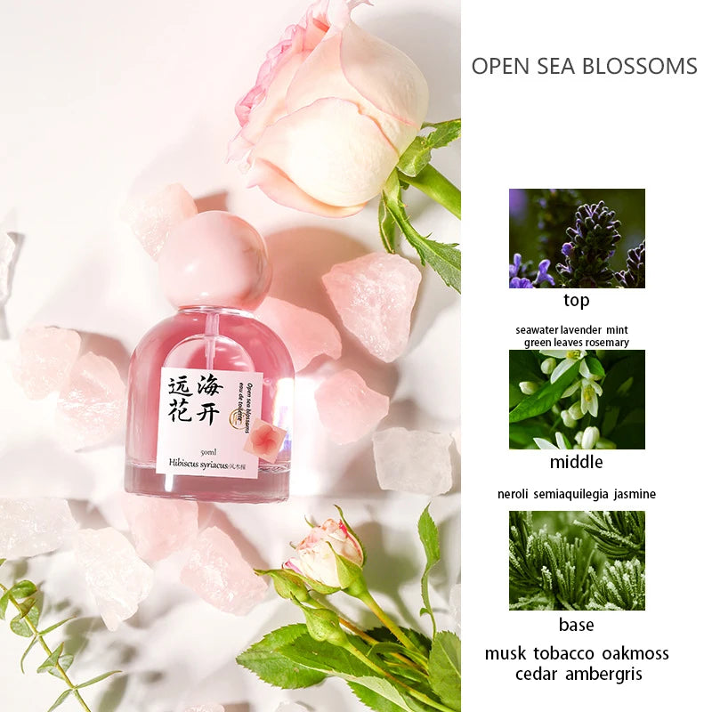 50ml Floral Fruity Perfume For Women Sweet Fresh Long-lasting Romantic Feminine Fragrance Elegant Daily Eau De Toilette