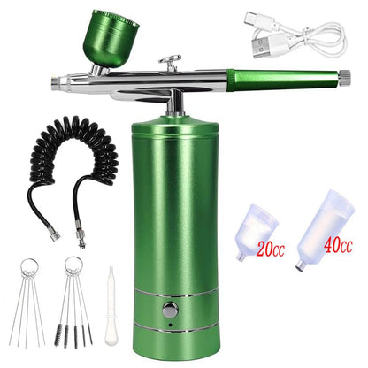 Airbrush Nail High Pressure Nail Art Printing Machine Portable Spray Gun For Nail Art Makeup Painting Cake Nail Spray Airbrush