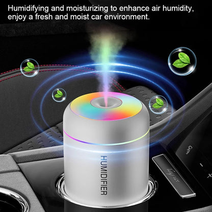 HOMFISHMini Air Humidifier Usb Aroma Diffuser Essential Oil Purifier Cool Mist Sprayer Car Home BedroomLED Desktop humidificador