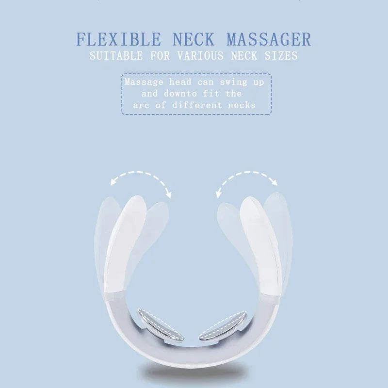 Portable Neck and Shoulder Relaxer Multi-level Adjustable Neck Massager Special Tool for Deep Neck and Shoulder Massage.
