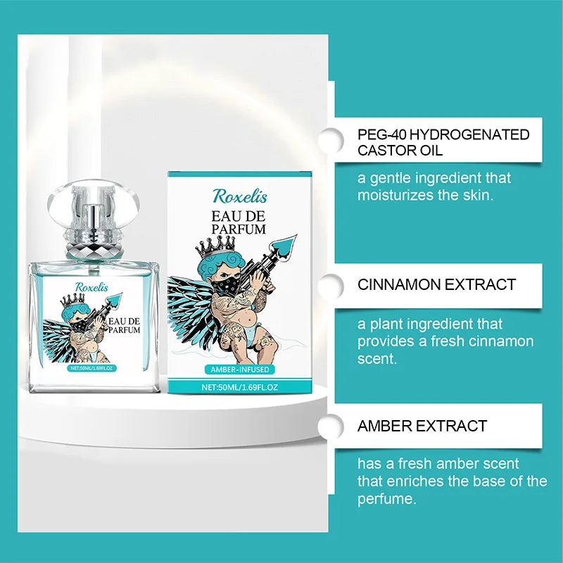 Men's Pheromone Cologne Fruity Fragrance Men Exude Charm Warm Fragrance Lasting Fragrance Portable Fresh Nature Bergamot Perfume