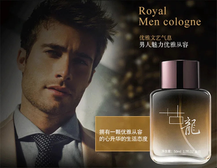 50ml Men Perfume Pheromones Gentleman Perfume Natural Fresh Long-lasting Fragrance Charming Cologne Perfume Couple Date Gift