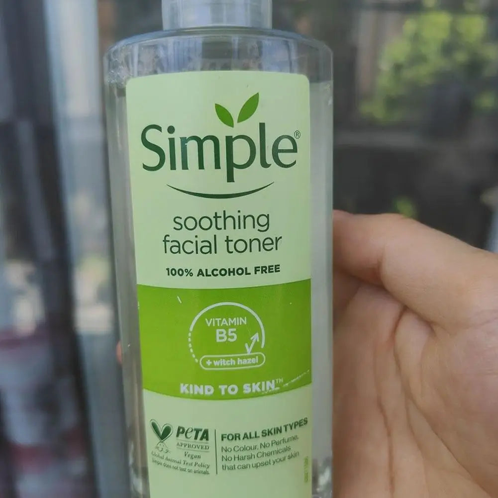 Simple Soothing Toner Long Lasting Moisturizing Gently Calms Soothes Balances Skin PH Softens Stratum Corneum