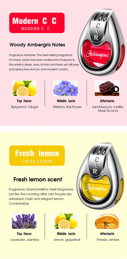 Car Air Freshener Fragrance Car Interior Air Vent Creative Diffuser Lasting Pendant Aromatherapy For Auto Smell Perfume Scent