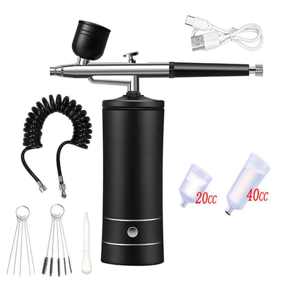 Airbrush Nail High Pressure Nail Art Printing Machine Portable Spray Gun For Nail Art Makeup Painting Cake Nail Spray Airbrush