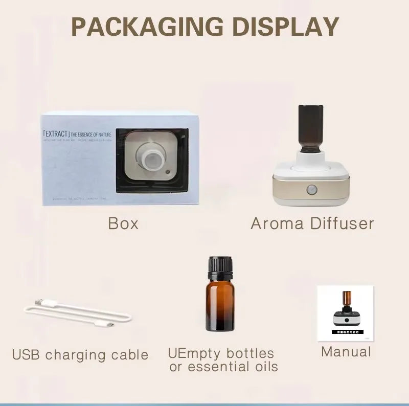 New Innovation Air cleaner Freshener Machine Infrared Automatic Smart spray Inverted Waterless Essential oil Aroma Diffuser