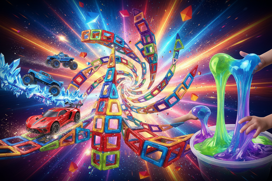 Magnetic tiles building set for kids