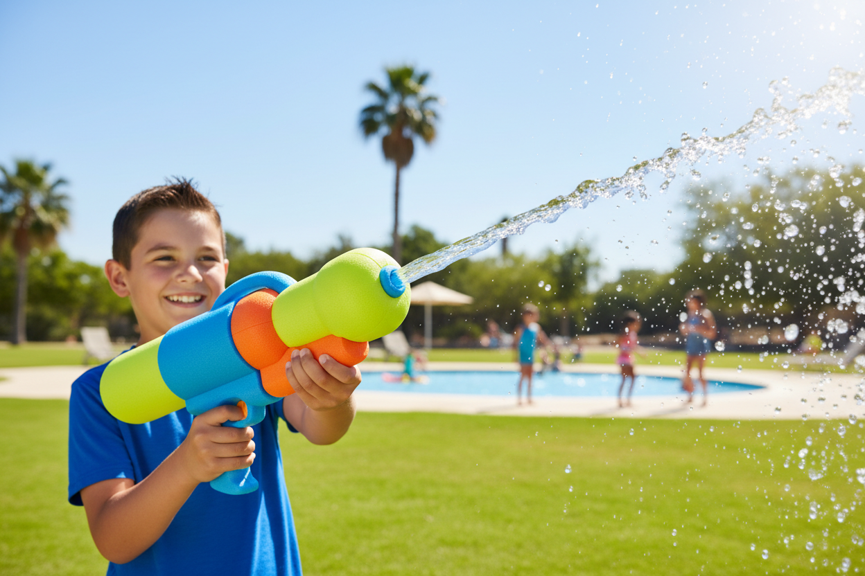 Foam water blaster toy for kids