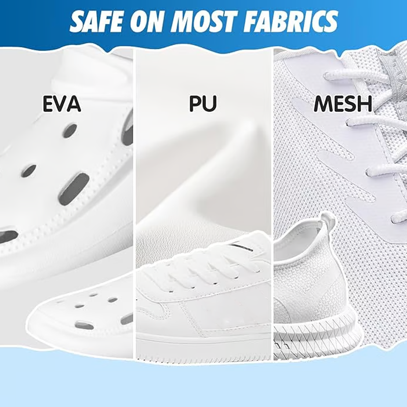 200ml Sneaker Cleaner Foam Cleaner for White Shoes, Boots, Canvas Cleaning Stain Remover Spray Removes Dirt Grime and Yellow